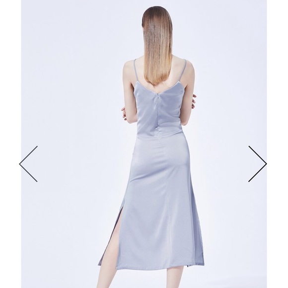 Two Feathers Teresa Slip Dress, Steel Blue, Size M - Picture 3 of 8